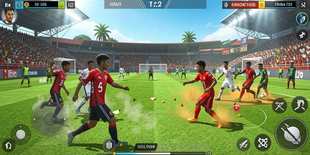 Tampilan grafis yang menawan dari permainan slot.