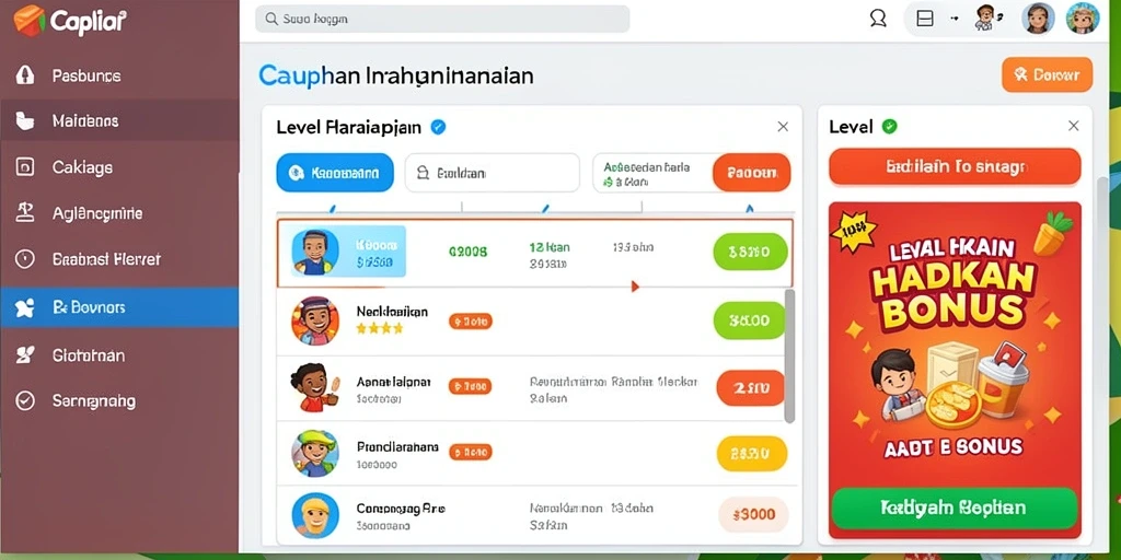 Tangkapan layar dengan karakter utama dalam aksi.